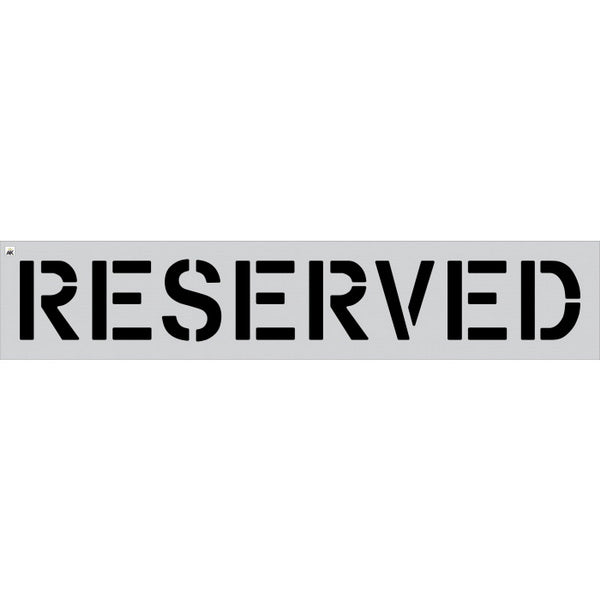 12" Reserved Stencil