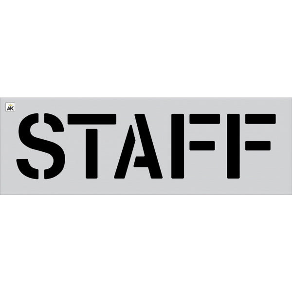 12" Staff Stencil