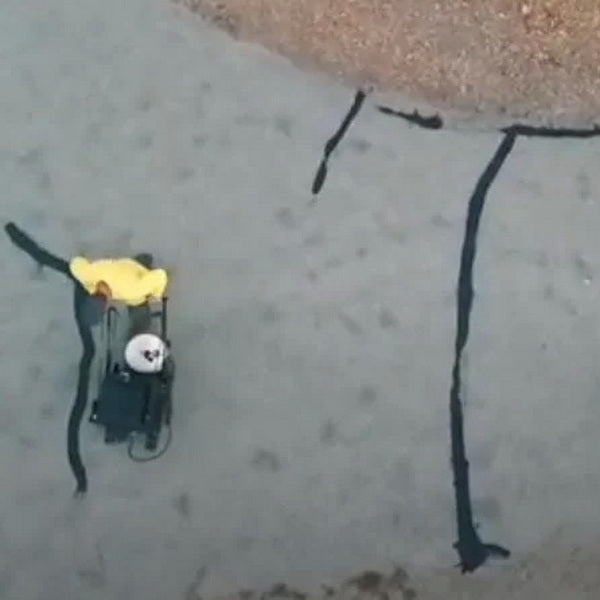 Hot Pour Rubberized Crack Filler (3 Boxes) Application