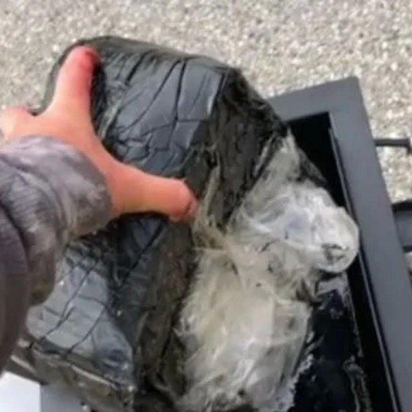 Hot Pour Rubberized Crack Filler (3 Boxes) Crack Filler Block Close Up