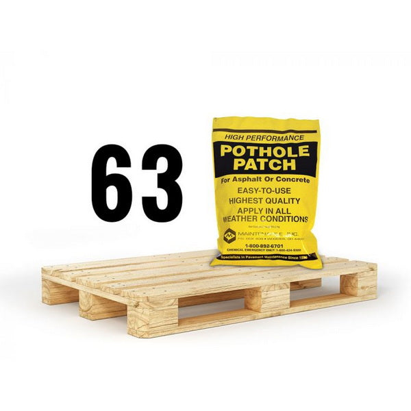 Pothole Repair Asphalt Patch - Full Pallet / 63 Bags