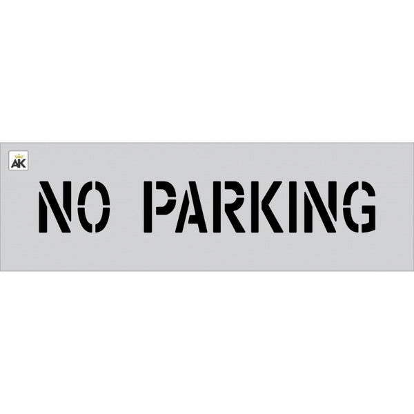 4" No Parking Stencil