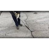 Stinger Asphalt Crack Cleaning Lance on concrete