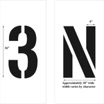 Individual Letters 1/8 inch (125mil) M-Y